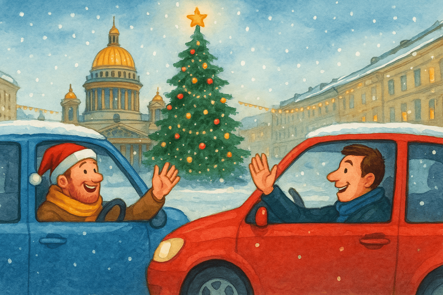 Новогодний автомобильный этикет: как вести себя на дорогах в период праздничной спешки